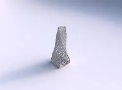 Vase twisted top bent quadratic with lattice tiles  3D print model