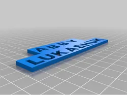 Abby name plate
