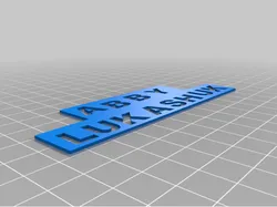 Abby - name plate (thin)
