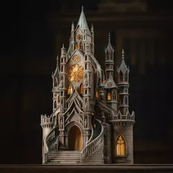 Amberlight Cathedral - 3D Printable Gothic Fantasy Architecture 3D print model