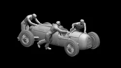 AUDI racing car and team 3D print model