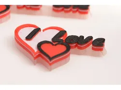 Customizable Heart Shaped Buttons "Words from the Heart"