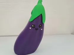 Cutie veggies - The eggplant - Free 3D Print Model