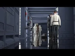 Death Star hallway walls and doors - 1-6 scale Hottoys 3D Model Pack