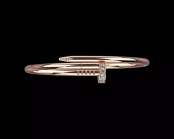 Juste un clou Nail Bracelet 19 Size with Gems N87 3D print model
