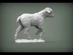 Lamb runs 3D print model