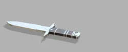 Skyrim Iron Dagger BLUNT PROP