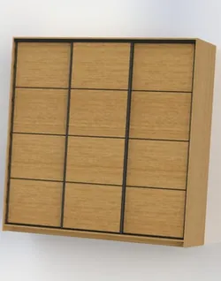 Sliding door wardrobe closet