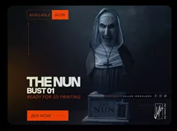 The Nun Bust01  3D print model