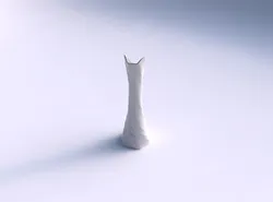 Vase twisted squeezed and bent hexagon 2 with relaxed large t... 3D print model
