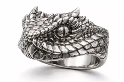 Viper Snake Head Ring 3D print model