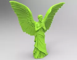 Angel statue of 3D print model