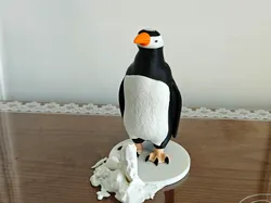 Antarctic Penguin + Glacier Snow Mountain Base Single Color Separated Parts Version + Multi-Color Print Version - Free 3D Print Model