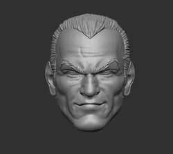 Black Adam - Headsculpt for Action Figures 3D print model 3D print model
