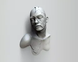 Broken girl - Art piece 3D print model