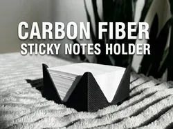 Carbon Fiber Sticky Notes Holder  - Free 3D Print Model
