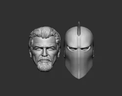 Dr Fate - Masked and Unmasked - Headsculpt for Action Figures 3D print model