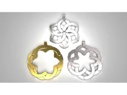Expandable flower pendant / keychain