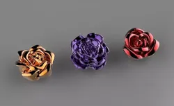 flowers rose  3D print model