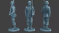 German soldier ww2 Attention G1 3D print model