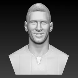 Lionel Messi - FC Barcelona - player bust 3D high resolution  3D print model