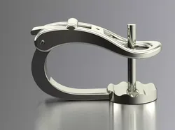 Lock for earrings 2 3D print model