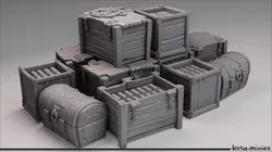 Medieval Crate COMBO Pack  3D print model