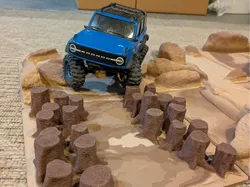Rc crawler park stumps indoor crawler course - Free 3D Print Model