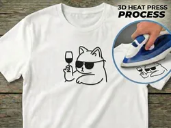 T-shirt Print - Cat - Free 3D Print Model
