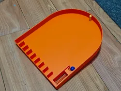 Track-based Marble Launcher Game Table: "Force-Controlled" Fun Reward Board Game - Free 3D Print Model