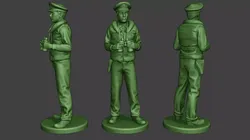 US Navy Officer ww2 Binoculars USN1 3D print model