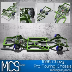 1955 Chevy Bel Air Pro Touring Chassis AMT