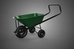 3 THREE WHEELS WHEELED WHEEL BARROW WHEELBARROW TIRE BASE CART