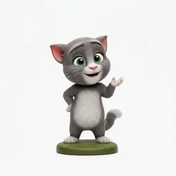 Adorable Talking Tom Cat – High-Detail 3D Figurine