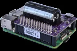 AQEX QUPS-P-SC v1.3 - Raspberry Pi UPS HAT with Industrial Supercapacitor Storage