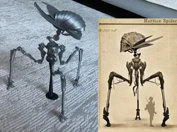 Araña Marciana Articulada - La Gran Guerra Marciana - Modelo de impresión 3D gratuito