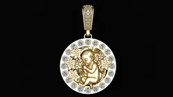Based on the visual features of the provided jewelry design this model is a 3D Print Model in Pendants 635928