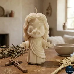 Chibi Jesus Christ - Stylized Religious 3D Printable Figure 3D Print Model in Decor 633078