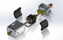 DC motor assembly |Solidworks