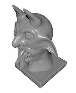 Devil Head Bust