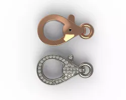 Diamond Lobster Clasp Lock