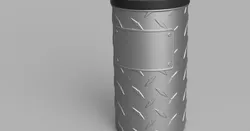 Diamond Plate Storage Pot