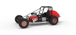 Dirt Silver Crown Champ car Base Scale 1 to 25 3D Print Model in Vehicle 635843