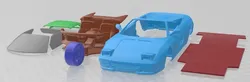 Ferrari F355 Spider 1994 Printable Car 3D Print Model in Automotive 633692