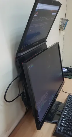 Laptop VESA mount shelf