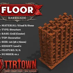 Floor - Trap - Barricade - Level02 - 1x2 - Top (DECORATIVE) - Base (CENTER) - 01.1