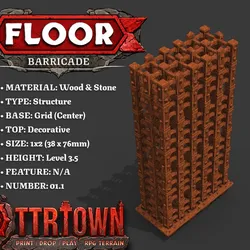 Floor - Trap - Barricade - Level03.5 - 1x2 - Top (DECORATIVE) - Base (CENTER) - 01.1