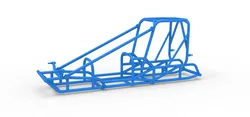 Frame of Dirt Silver Crown Champ car Scale 1 to 25 3D Print Model in Vehicle 635844