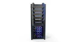 Futuristic Sci-Fi Server Rack