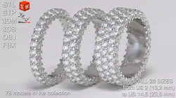 Infinity diamond ring Pack
